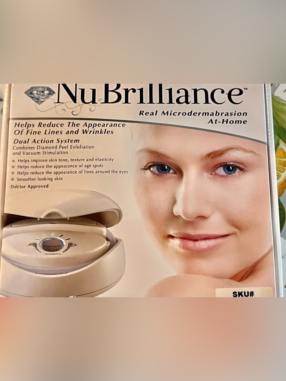 New in Box NU BRILLIANCE In-Home Microdermabrasion Dual Action System